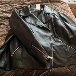 H&M Plus Size Motor Jacket